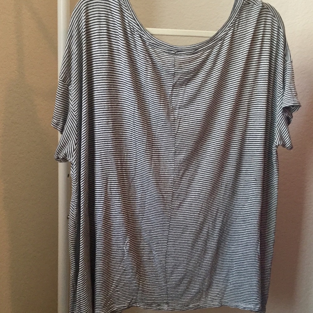 Striped tunic tee